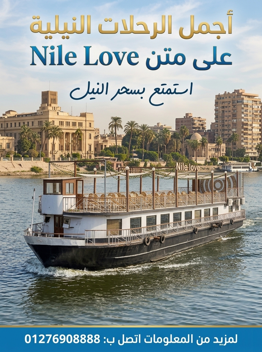 "الجو الحلو ده محتاج خروجة مختلفة! 🌊☀️ إيه رأيكم تفصلوا معانا في رحلة نيلية على 